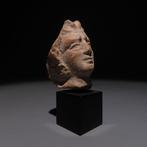 Grec antique mycénien Terre cuite Tête de satyre. IVe siècle