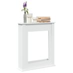 vidaXL Haardombouw 75x20x87,5 cm bewerkt hout wit, Huis en Inrichting, Kachels, Verzenden, Nieuw