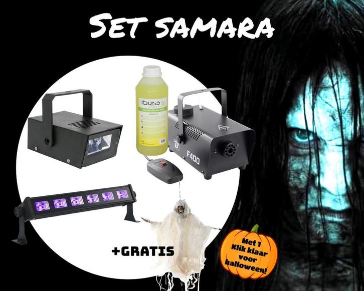 Halloween Set Samara Rookmachine, Verlichting En Decoratie, Muziek en Instrumenten, Licht en Laser