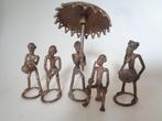 5 Ashanti beeldjes - Beeldje - Asante - Ghana (Zonder, Antiek en Kunst