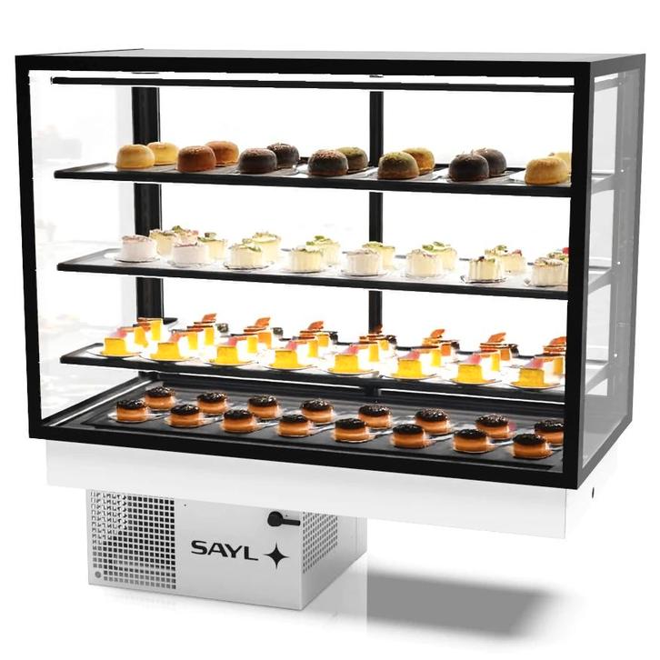 Drop-In Koelvitrine | INTEGRA | Zwart | +2°C/+6°C |, Zakelijke goederen, Horeca | Keukenapparatuur, Nieuw in verpakking, Verzenden