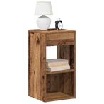 vidaXL Nachtkastjes 2 st met lade 35x34x66,5 cm oud, Huis en Inrichting, Slaapkamer | Nachtkastjes, Verzenden, Nieuw