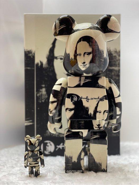 Medicom Toy - Beeldje - BEARBRICK Mona Lisa Andy Warhol 100%, Antiquités & Art, Art | Objets design
