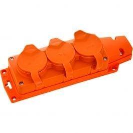 Decon Stekkerdoos voor Buiten - 3 Stopcontacten - Spatwaterd, Doe-het-zelf en Bouw, IJzerwaren en Bevestigingsmiddelen, Nieuw