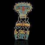Égypte ancienne Lince funéraire perlée avec les Quatre Fils, Antiek en Kunst