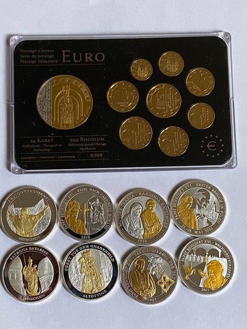 Andorra, Vaticaan. Various Denomination (9 items)  (Zonder, Postzegels en Munten, Munten | Europa | Euromunten