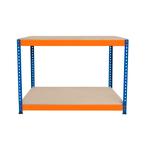 Werkbank met 2 Planken S-Rax - 120cm x 60cm x 90cm, Verzenden