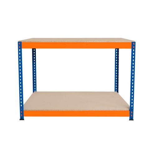 Werkbank met 2 Planken S-Rax - 120cm x 60cm x 90cm, Articles professionnels, Aménagement de Bureau & Magasin | Entrepôt, Rayonnage & Stockage