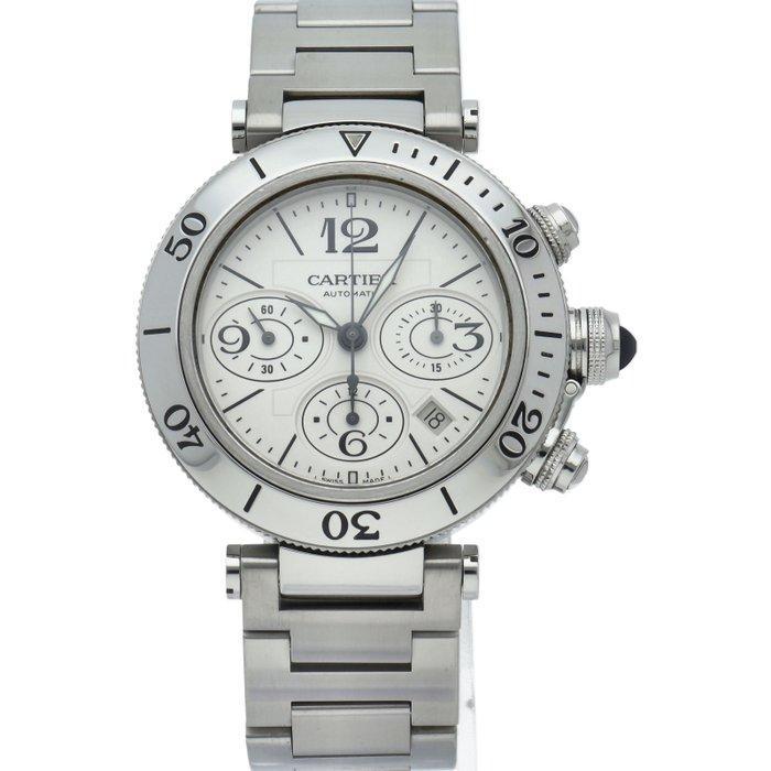 Cartier - Pasha Seatimer Chronograph - W31089M7 - Heren -, Handtassen en Accessoires, Horloges | Heren