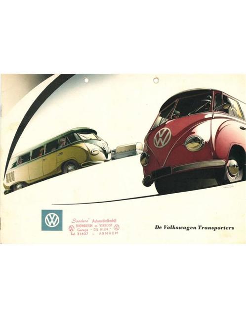 1954 VOLKSWAGEN TRANSPORTER BROCHURE NEDERLANDS, Livres, Autos | Brochures & Magazines