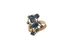 Ring - 18 karaat Roségoud, Witgoud - 2.06ct. tw. Saffier -, Handtassen en Accessoires, Ringen, Nieuw
