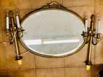 S.B. - Miroir- Chandeliers  - Bois, Bronze