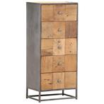 vidaXL Ladekast 45x30x100 cm massief gerecycled hout, Huis en Inrichting, Verzenden, Nieuw