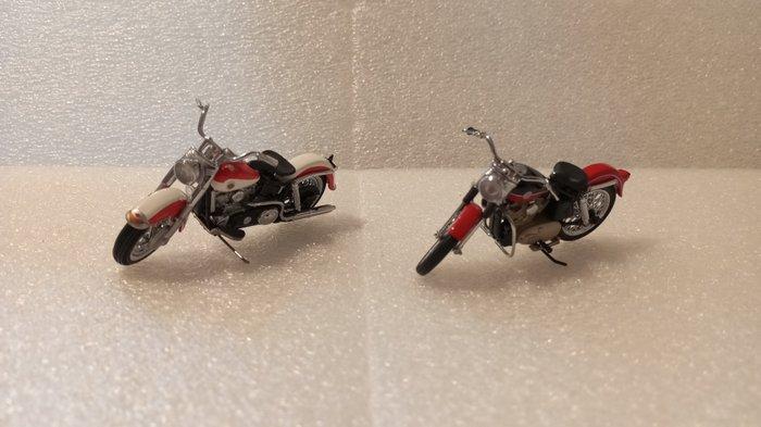 Franklin Mint 1:24 - Model motorfiets (2) - Harley Davidson, Hobby & Loisirs créatifs, Voitures miniatures | 1:5 à 1:12