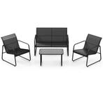 2dekans | coast - 4-delige Tuinmeubelset (Tafel 75×44×42 cm,, Huis en Inrichting, Tafels | Salontafels, Ophalen of Verzenden, Nieuw