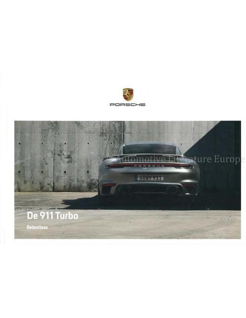 2022 PORSCHE 911 TURBO HARDCOVER BROCHURE NEDERLANDS, Livres, Autos | Brochures & Magazines