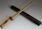 Katana - Hout - koshirae tanto daggerhotei God kozuka peony