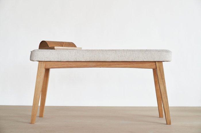 Bank - Eik, Textiel, Antiek en Kunst, Kunst | Designobjecten