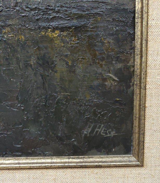 Henri Hess (1950) - Herfst landschap, Antiek en Kunst, Kunst | Schilderijen | Klassiek