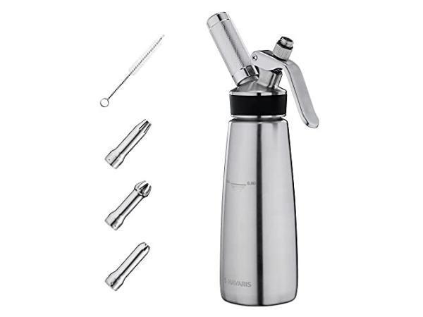 Veiling - Slagroomdispenser Roestvrij staal 500 ml, Articles professionnels, Horeca | Équipement de cuisine