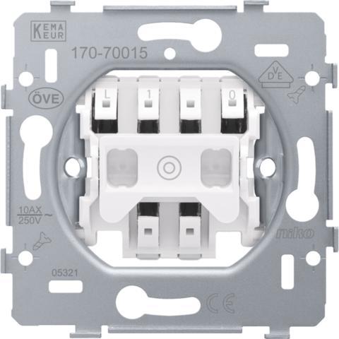 Niko Basis Element Drukknop - 170-70015, Doe-het-zelf en Bouw, Elektriciteit en Kabels, Verzenden