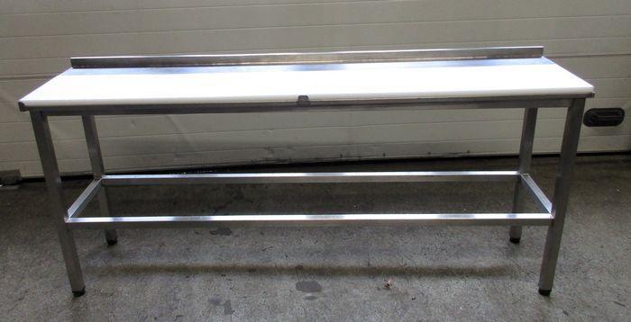 RVS Tafel, Werktafel met snijblad B200 x D47 x H89cm, Articles professionnels, Horeca | Équipement de cuisine