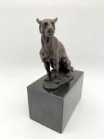 Figurine - A sitting cheetah - Bronze