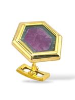 Manchetknopen - 18 karaat Geel goud, Paar manchetknopen van