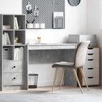 vidaXL Bureau Beton Grijs 100 x 40 x 76 cm, Verzenden