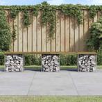 vidaXL Tuinbank schanskorfontwerp 203x31x42 cm geïmpregneerd, Verzenden, Nieuw