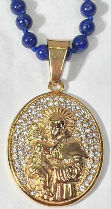 Lapis lazuli naturel AAA++ - San Jose et lEnfant Jésus -, Antiek en Kunst, Antiek | Boeken en Manuscripten