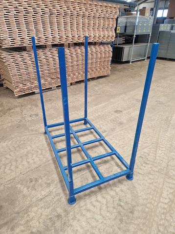 Stapelrek 1395x800xH1500mm blauw gebruikt beschikbaar voor biedingen