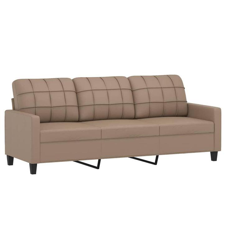 Driezitsbank Kunstleer Cappuccino | 40% Korting | OP=OP!, Huis en Inrichting, Zetels | Zetels, 150 tot 200 cm, 75 tot 100 cm, Rechte bank