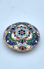 Toiletset - .916 (88 Zolotniki) zilver - Powder compact