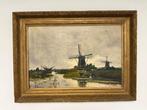 F.J. Voorwerk (XX) Naar Schiedges - Molen in landschap