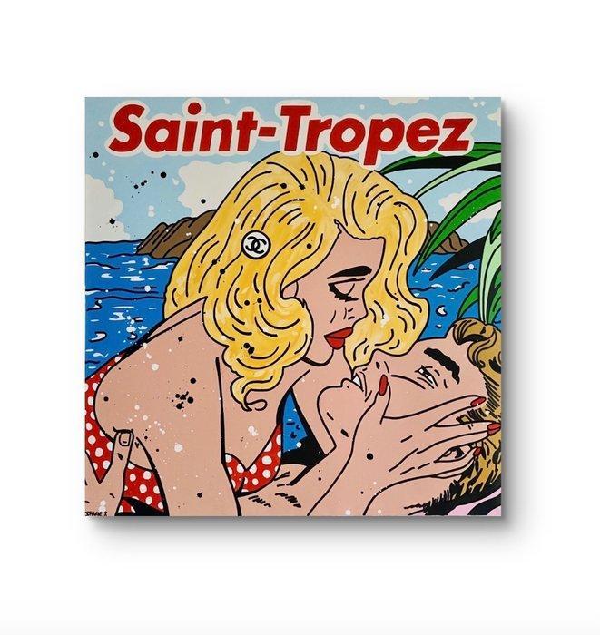 JOHANNE 8 (1974) - SAINT-TROPEZ (Love), Antiquités & Art, Art | Peinture | Moderne
