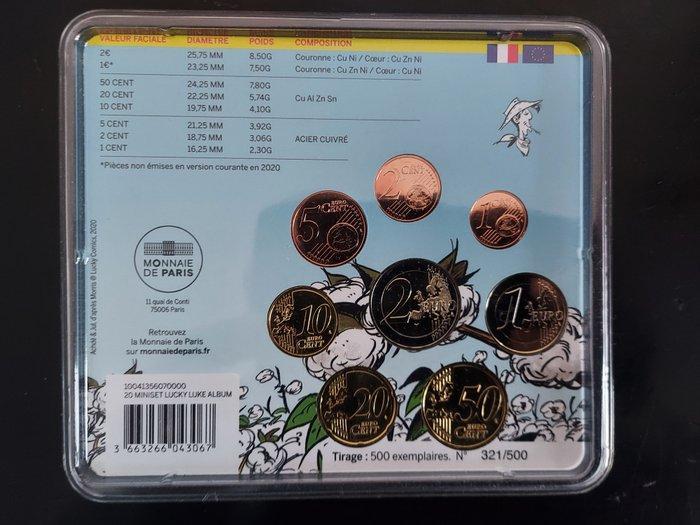 Frankrijk. Year Set (BU) 2020 “Lucky Luke” (Zonder, Timbres & Monnaies, Monnaies | Europe | Monnaies euro