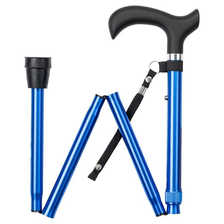 Wandelstok opvouwbaar - Blauw, Diversen, Verpleegmiddelen, Ophalen of Verzenden