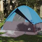 vidaXL Koepeltent 4-persoons waterdicht blauw, Caravans en Kamperen, Verzenden, Nieuw