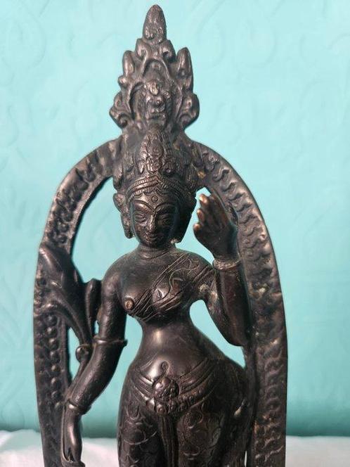 Beeldje - Maharshi Tara - Brons, Antiek en Kunst, Kunst | Niet-Westerse kunst