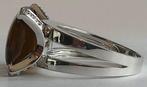 Ring - 14 karaat Witgoud Quartz - Diamant, Nieuw