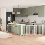 vidaXL Hondenhek inklapbaar met deur 15 panelen 750cm, Verzenden, Nieuw