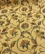 PRESTIGIEUX GOBELIN 60 FILS MOTIF FLORAL FOND OCRE JAUNE -, Antiquités & Art