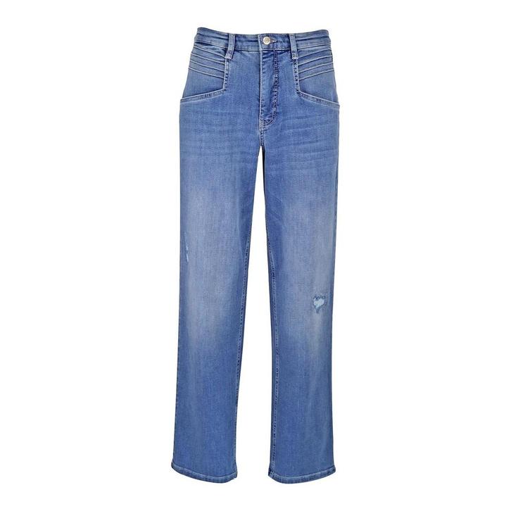 MAC • blauwe Zoe Straight jeans • 36, Kleding | Dames, Broeken en Pantalons, Blauw, Nieuw, Maat 36 (S), Verzenden