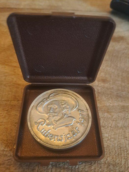 België. ZIlveren herdenkingspenning “Rubensjaar” 1977, Postzegels en Munten, Munten | Nederland