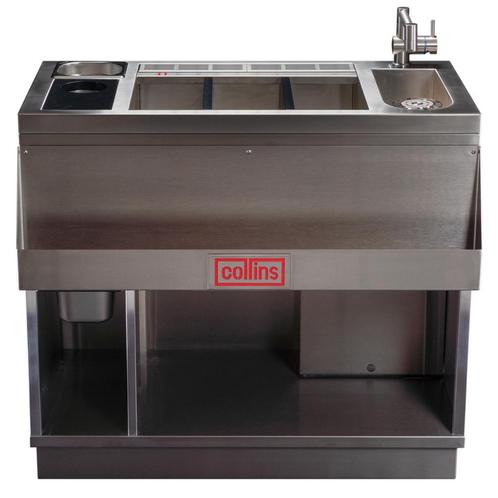 Bar-/Cocktailstation | RVS | MACH 1 | Onderbar | Spoelbak +, Zakelijke goederen, Horeca | Keukenapparatuur, Nieuw in verpakking