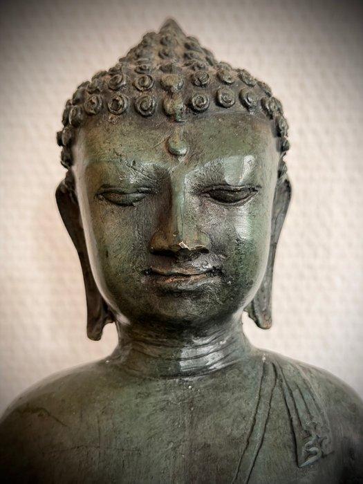 Bronze-Buddha Statue (31 cm) – Ayutthaya Stil - Hohlguss -, Antiquités & Art, Art | Art non-occidental