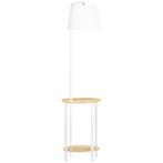 Vloerlamp – Lumina - Linnen lampenkap – Licht en wit, Ophalen of Verzenden, Nieuw, Stof, Modern