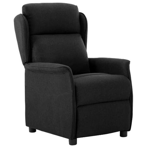 vidaXL Ligstoel Zwart 67.5 x 93.5 x 101.5 cm Stof, Huis en Inrichting, Fauteuils, Nieuw, Verzenden