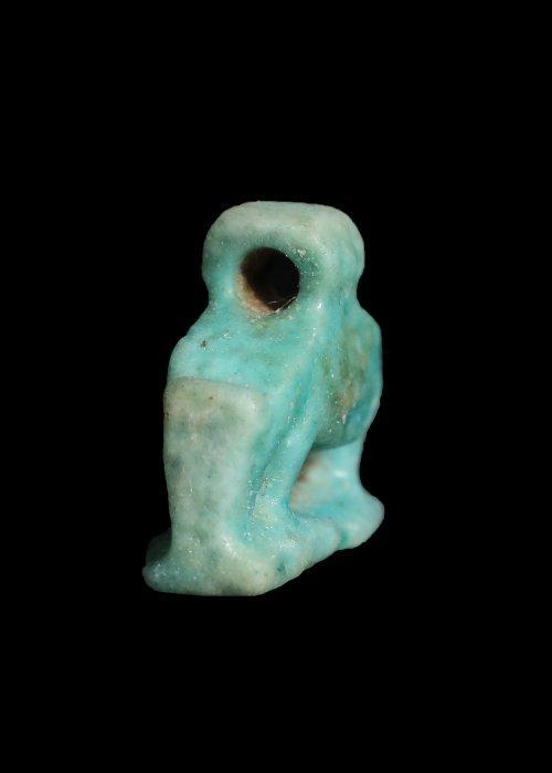 Oude Egypte, late periode Faience Amulet of Nut als Zaaien, Antiquités & Art, Antiquités | Autres Antiquités